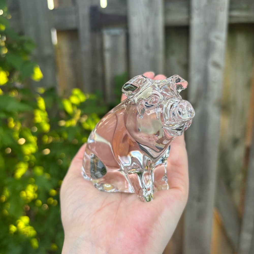 Princess House Pets Crystal Pig Figure